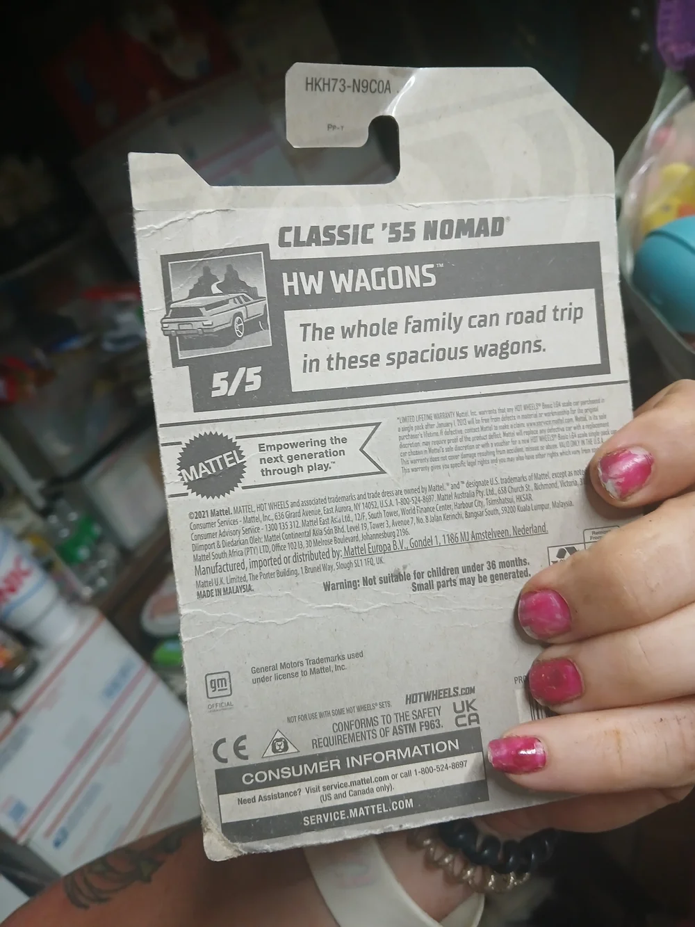 The Hot Wheels Classic '55 Nomad (HW Wagons 5/5, collector number 243/250) is a